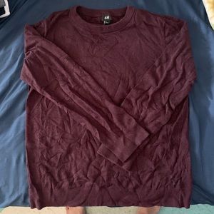 HM Maroon Casual Sweater